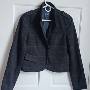 American Eagle Outfitters womens blazer jacket dark Brown size L/G